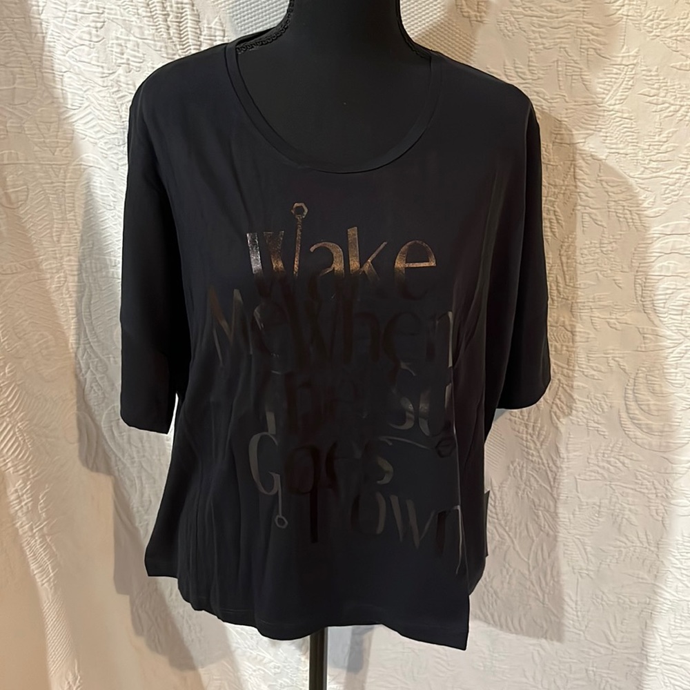 Clvb Life WAKE ME WHEN THE SUN GOES DOWN T-shirt, size small, NWT